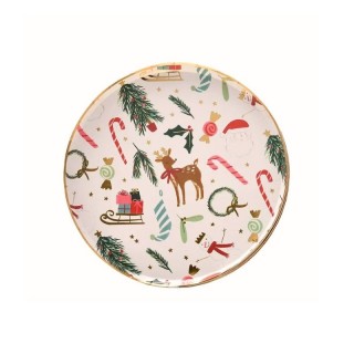 10 Petites Assiettes Esprit de Noel - 18cm