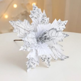 Poinsettia Sequin Argent