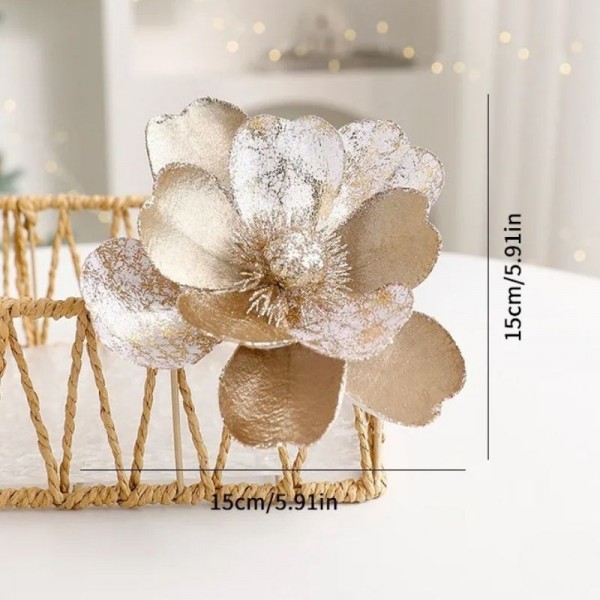 Fleur décorative Doré