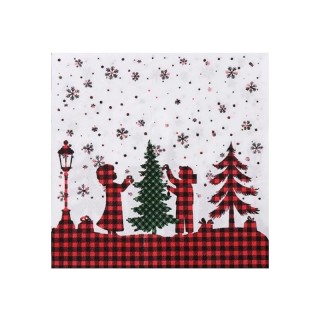 Serviettes “Scène de Noël”