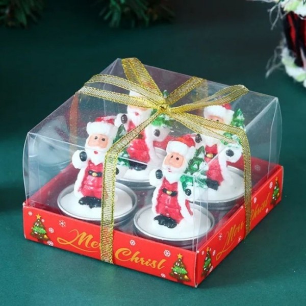 4 bougie Pere Noel