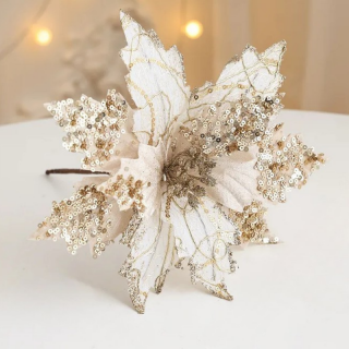 Poinsettia Sequin Champagne