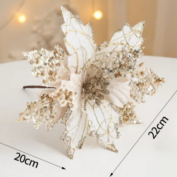 Poinsettia Sequin Champagne