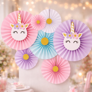 Kit de 8 rosaces licorne