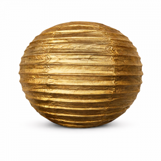 Boule Lampion papier Doré 30cm