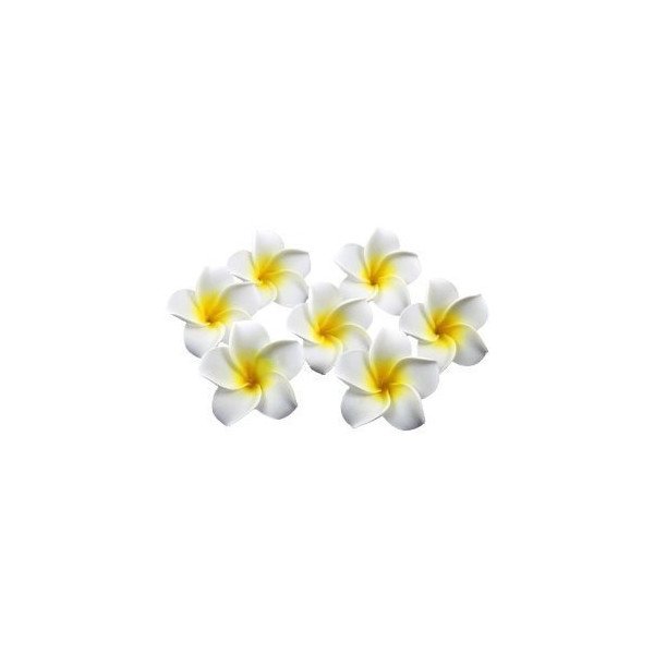 Fleur de frangipanier artificielle (paquet de10)