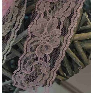 Dentelle rose 48mm X5mètres