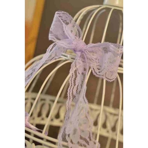 Dentelle parme 48mm X5mètres