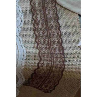 Dentelle marron 45mmX5 mètres