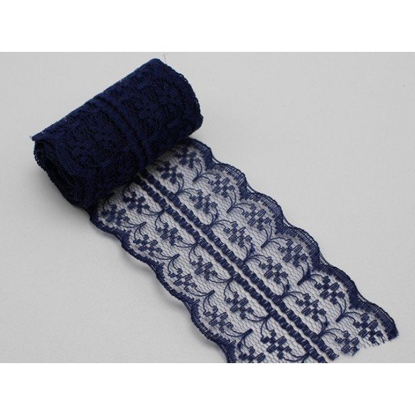 Dentelle bleu marine 45mmx5m