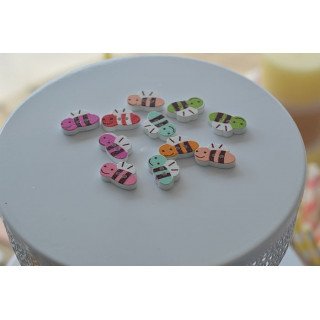 Abeille en bois (sachet de 10)