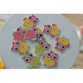 chouette en bois (sachet de 10)