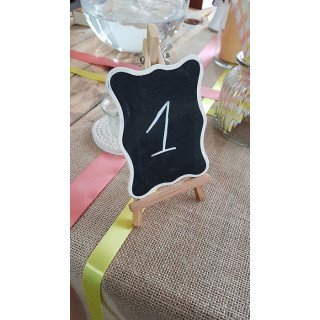 Ardoise bord blanc 9.5cmX12cm