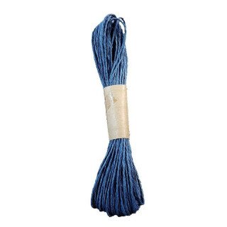Ficelle raphia bleu foncé