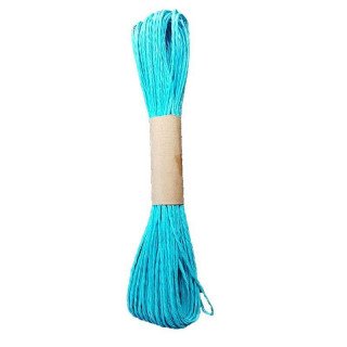 Ficelle raphia bleu turquoise