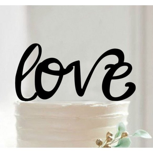 Cake topper LOVE