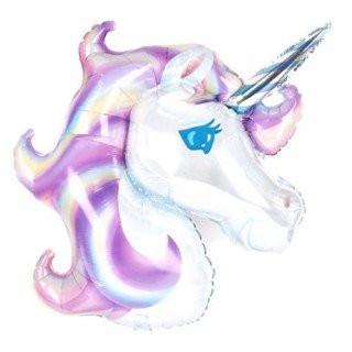 Ballon licorne pastel anniversaire