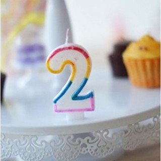 Bougie anniversaire chiffre (0 à 9)