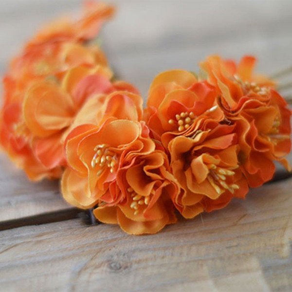 Tige fleur dragée orange Tige fleur dragée orange