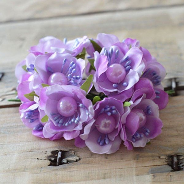 tiges fleur parme coeur perle tiges fleur parme coeur perle