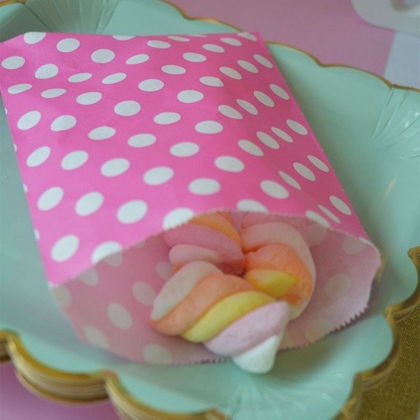 Sachet bonbons gris taupe à poisX10 Sachet bonbons gris taupe à poisX10