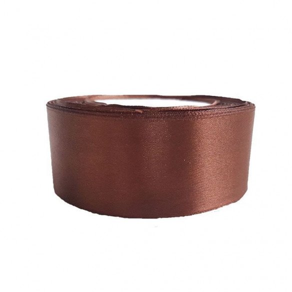 Ruban satin Marron 4cm