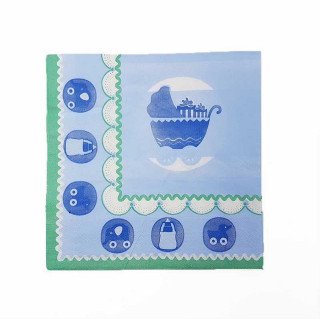Serviette babyshower garcon