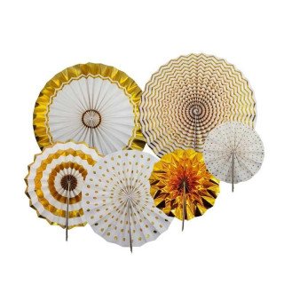 Kit 6 rosaces dorées à motifs