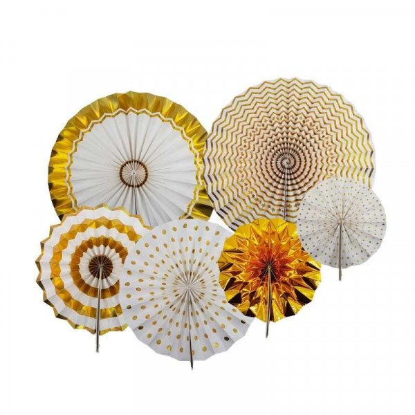 Kit 6 rosaces dorées à motifs