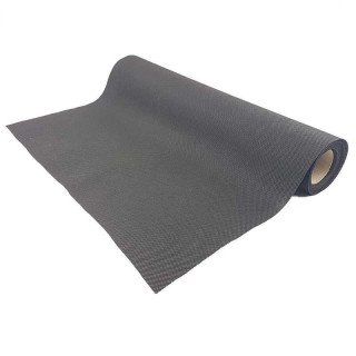 Chemin de table noir effet tissus
