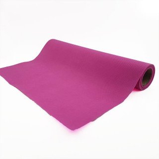 Chemin de table rose fuchsia effet tissus (5m)