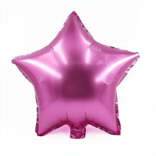 Ballon étoile rose mylar