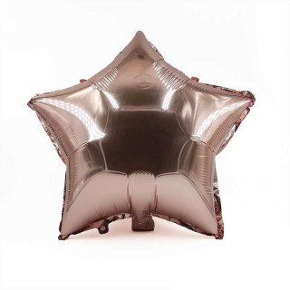 Ballon étoile rose gold mylar