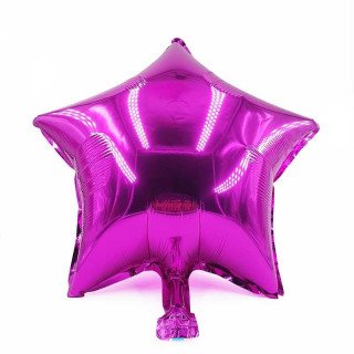 Ballon étoile fushia mylar