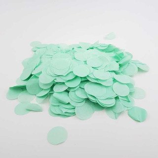 Confettis rond papier vert d'eau (sachet de 25g)
