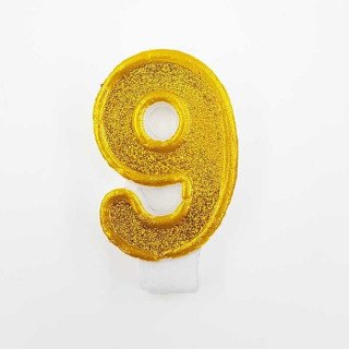 Bougie Chiffre anniversaire or
