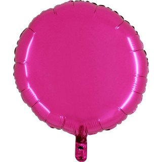 Ballon mylar rond fushia 45cm