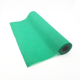Chemin de table vert prairie effet tissus (5m)