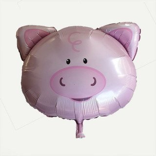 Ballon mylar tête de cochon