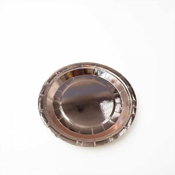 10 petites assiettes rose gold