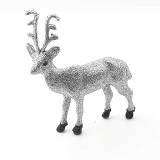 Renne du pere noel argent