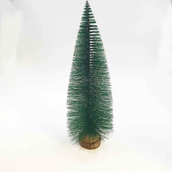 Sapin vert pointe blanc 29cm