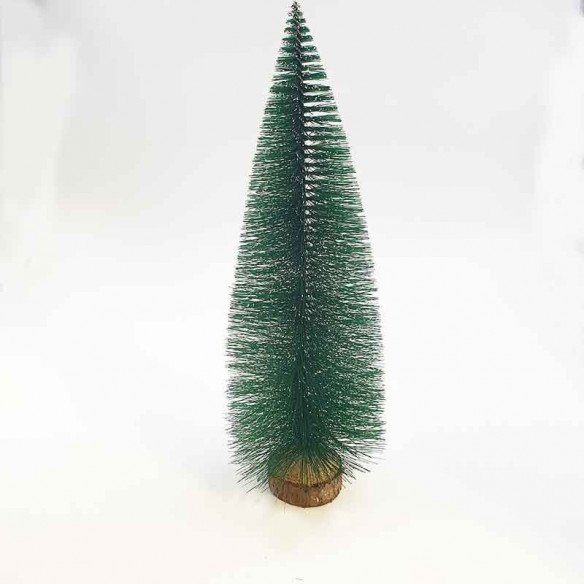 Sapin vert pointe blanc 29cm