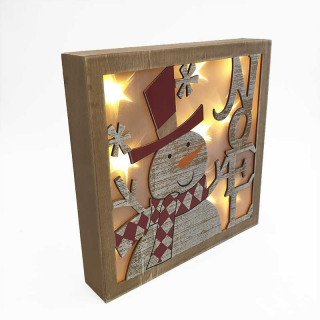 Tableau bonhomme de neige Led