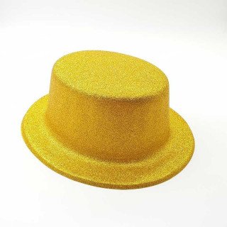 Chapeau pailleté or
