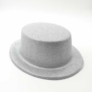 Chapeau pailleté argent
