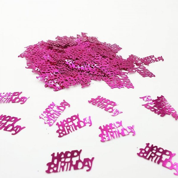 Confettis anniversaire fUSHIA