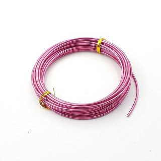 Fil aluminium fushia 2mm X 5 mètres