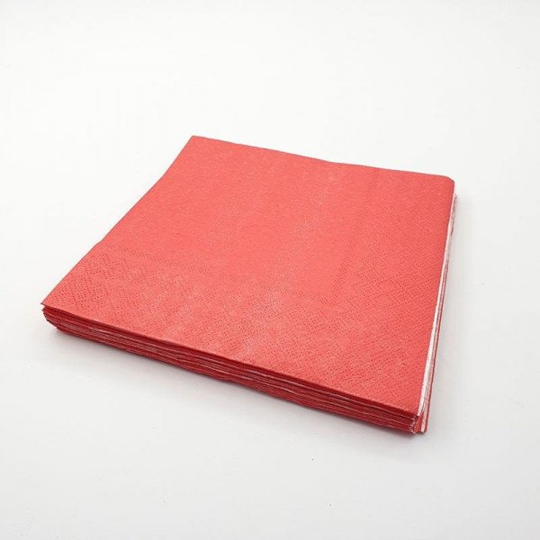 Serviette papier rouge X20