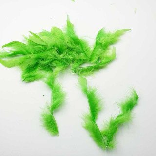Plume souple vert anis décoration